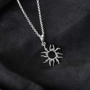Compre Collares con Colgantes de Plata de Ley 925 para Hombres y Niños, con Patrón Geométrico en Rodio, Oro de 18k, Circonita, Diamante, Perla, Oro Rosa, a la Moda - Product Image 2