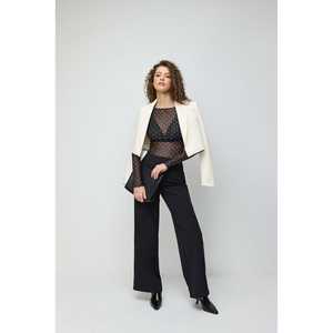 Blusa de Mujer con Cuello Redondo y Manga Corta de Malla con Estampado de Lunares, Top de Poliéster Estilo Casual, 220g, Disponible en Tallas XL y 4XL, para Todas las Temporadas - Product Image 4