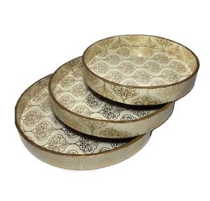 Decorativo personalizado para desayuno, café y té, vajilla de madera de nogal, bandeja de comida, bandeja de madera de acacia para servir con asas de metal - Product Image 3