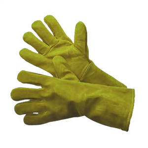 Venta caliente de los hombres de cuero de vaca Split guantes de soldadura Anti-calor chispa de protección contra incendios ropa de seguridad reflectante - Product Image 5
