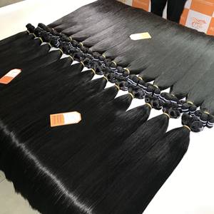 Super Promoción Extensiones de Cabello Virgen Remy Vietnamita Grado 12A, Liso Sedoso Natural Negro, Tejido a Máquina - Product Image 4