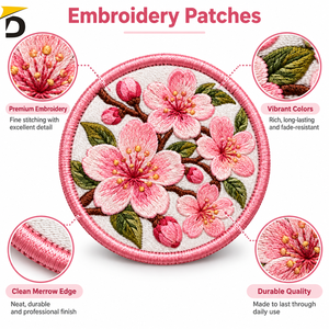 High Quality Embroidery Patches Feature Strong Thread Neat <b>Edges</b> And Detailed Artwork For Garments Uniforms And Fashion Wear - Product Image 6