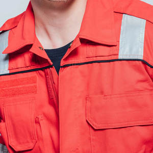 Combinaison de travail en coton pur à col montant, fabriquée en Dangri, pour l'industrie de la construction, antistatique et ignifuge, uniforme de sécurité - Product Image 5