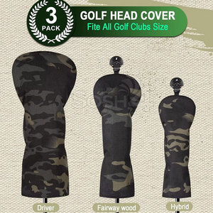 Meilleures ventes en gros à prix raisonnable : Housse de tête de club de golf en cuir, dernier design, la plus vendue. - Product Image 5