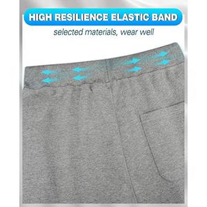 Patrón bordado impreso entrenamiento gimnasio pantalones cortos calidad hasta la rodilla polar pantalones cortos estilo Fitness Casual para hombres - Product Image 3
