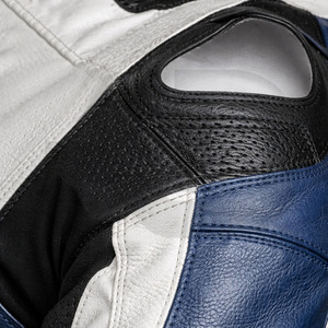 Combinaison de course moto professionnelle personnalisée en cuir de qualité supérieure avec bosse dorsale aérodynamique - Product Image 3