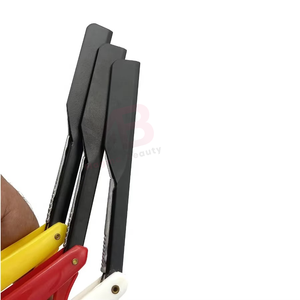 มีดโกนหนวดแบบเปลี่ยนใบมีดได้ ด้ามจับพลาสติก  พร้อมโลโก้สั่งทำ  มีดโกนแบบเลื่อน  สแตนเลสสตีลต้านเชื้อแบคทีเรีย - Product Image 3