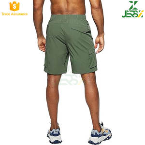 Pantalones cortos de lona de poliéster 100% para hombre, pantalones cortos Cargo de secado rápido para viajes al aire libre, multibolsillos, ropa informal para todos los días, pesca, Camping - Product Image 3