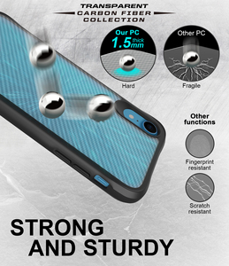 Mat Şeffaf Karbon <span class=keywords><strong>Fiber</strong></span> PC+TPU Kombine Malzeme Su Geçirmez Darbeye Dayanıklı Cep Telefonu Kılıfları Yükseltilmiş Kenarlar 12 Ay Garanti DUYIO - Product Image 4