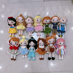 2025 tendencia al por mayor linda princesa de cuento de hadas con pelo rubio muñeca Amigurumi muñeca Sofía muñeca mejor cumpleaños regalo de Navidad para chico - Product Image 3