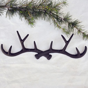 Sừng Phong Cách Đúc Quần Áo Móc Móc Áo Đường Ray Mộc Mạc Nhiệm Vụ Nặng Nề Móc Cho Các Phím Cửa Trẻ Em Áo Khoác Túi Hat Khăn Ví Hồ Bơi Lối - Product Image 5