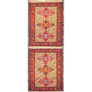 พรมคิลิมโซมาคที่ถักด้วยมือแบบพิเศษ ขนาด 4'11 x 3'7 - Product Image 1