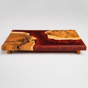 Tabla de Cortar Moderna de Resina Negra y Madera para Cocina y Mesa, Diseño Elegante, Venta al por Mayor desde India - Product Image 6