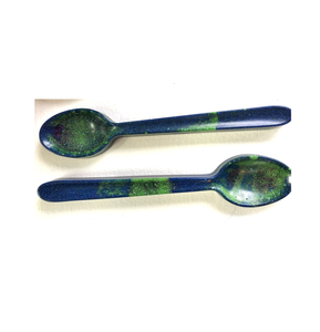 Cuchara de resina única color azul oscuro con esparcidor de cuchara pulido brillante para utensilios de cocina y restaurantes uso hecho a mano - Product Image 6