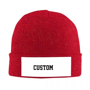 Gorro de punto de invierno de alta calidad para mujer, gorros sólidos para otoño, logotipo de diseñador para hombre - Product Image 6
