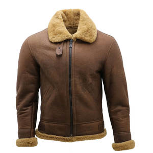 Wholesale Custom Size Leather <b>Fur</b> <b>Jacket</b> Outdoor Use Leather <b>Fur</b> <b>Jacket</b> Customized <b>Men</b> Leather <b>Fur</b> <b>Jacket</b> - Product Image 1
