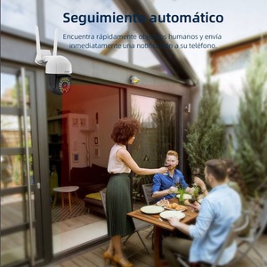 3MP Dome Solar WiFi <b>Camera</b> Outdoor <b>Wireless</b> IP Night Vision Pan-Tilt Function V380pro App Compatible CMOS Sensor Cloud Data - Product Image 6