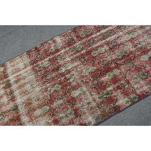 Alfombra turca de área grande, tradicional, rojo, Beige, 3,4x8,3 pies, Material de piel de lana, látex, rectángulo abstracto para habitación de pasillo, 10mm - Product Image 5