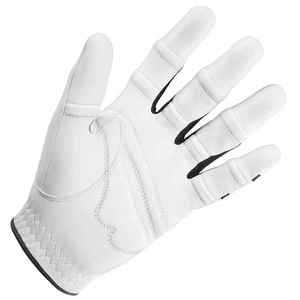 Guantes de golf de cuero de piel de oveja de primera calidad, superventas, ropa de hombre, guantes con logotipo personalizado de tela transpirable - Product Image 2