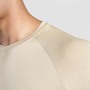 เสื้อยืดสีเบจเฮอริเทจสำหรับออกกำลังกายในยิม ชุดยิมนาสติก - Product Image 6