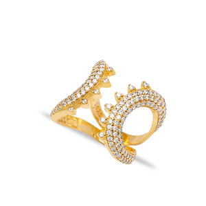 CZ Stone Dainty <b>Adjustable</b> <b>Ring</b> for Women Wholesale Turkish Handmade 925 <b>Sterling</b> <b>Silver</b> Jewelry - Product Image 1