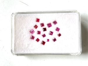 พลอยทับทิมโมซาบิค2.60กะรัตหินตัดแบบเจ้าหญิงไม่ร้อนสำหรับทำเครื่องประดับอัญมณีธรรมชาติ - Product Image 5