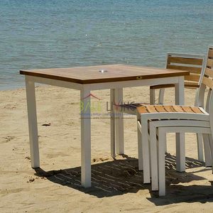 Juego de Muebles Minimalistas de Madera para Sala de Estar, Uso en Exteriores, Hoteles y Bares, Incluye Silla Seccional de Comedor, Mesa de Centro, Villa - Product Image 2