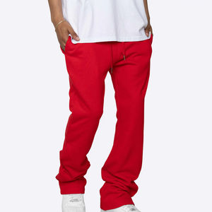 กางเกงวอร์มขาบานสำหรับผู้ชายเสื้อผ้าซักได้น้ำหนักเบาปักโลโก้กลางเอว - Product Image 3