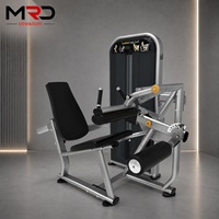 Máquina comercial de gimnasio para flexiones de piernas sentado con sistema de pesas, construcción de acero, características ajustables y pila de pesas de 80 kg