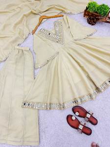 Traje Salwar Étnico Tradicional para Mujer, Estilo Vintage para Fiestas, Bodas, Diwali, Playa, Graduación, Ropa de Invierno - Product Image 2