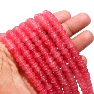 Perles Rondelles Lisses en Quartz Cerise, Fil de Pierres Précieuses Naturelles pour la Fabrication de Colliers et Bracelets, Meilleur Choix pour 2026 - Product Image 3