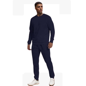 Ensemble de survêtements d'hiver 2 pièces tissés et respirants pour hommes de grande taille Sweat-shirt à manches longues Jogging Pantalon de survêtement Survêtements Tenues - Product Image 4