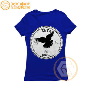 Haut coton XL T-Shirt personnalisé Zeta Phi Beta sororité vêtements High-Tech plaine décontracté femmes fraternité en gros - Product Image 4