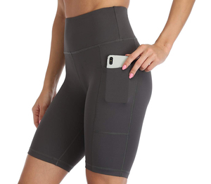 Women's Lightweight High Waist Fleece Sweat Shorts 100% Cotton Breathable Quick Dry Eco-Friendly Gym Casual Wear New Arrival - Product Image 4