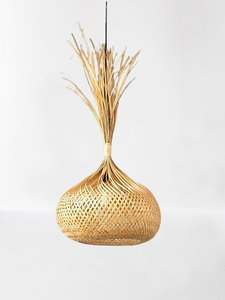 Pantalla de bambú Natural tejida a mano, diseño único, lámpara de bambú para pasillo, decoración del hogar, venta al por mayor - Product Image 5