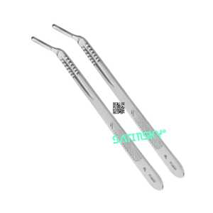 Cánula para bisturí larga y angulada de 21 CM, instrumentos de microcirugía de acero inoxidable fabricados con AISI 420 de fuente confiable - Product Image 1