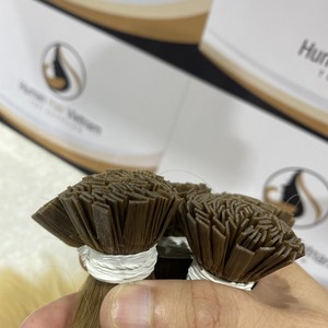 Extensions de cheveux humains russes à la kératine pré-collée blonde Remy vierge de haute qualité pour Ombre Highlight Flat Tip Double Dra - Product Image 6