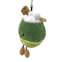 Mascotte souple personnalisée en peluche porte-clés Simulation de crème glacée Marque Icône sac charme porte-clés