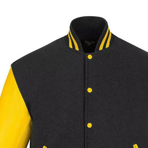 Chaqueta Universitaria Varsity Unisex de Alta Calidad con Mangas de Poliéster, Parches Personalizados, Bordado Chenille, Resistente al Viento, Ecológica para Invierno - Product Image 5