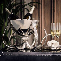 DAANI Seau à glace de luxe en aluminium en forme de tête de cerf, double paroi, 5L, étanche, pour fêtes et bars