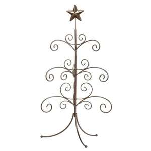 Décoratif Arbre de Noël Ornements Table Affichage Décoration Intérieure Métal Arbre Artificiel Artisanat Noir Enduit Arbre Accent S/2 - Product Image 4