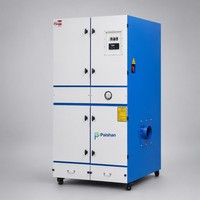Collecteur de poussière industriel à cartouches pour la collecte de sciure de bois, machine de filtration à nettoyage par jet pulsé à haut débit d'air