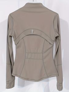 Chaqueta de yoga para mujer, ligera, elástica, para gimnasio, entrenamiento, personalizada, transpirable, para correr, fitness, atlética, con cremallera. - Product Image 2