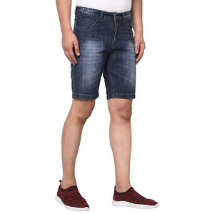 Custom High Quality Summer Wash <b>Jeans</b> Fashion Trend Stretch Casual Denim <b>Shorts</b> Solid <b>Men</b> 100% Cotton Reasonable Price Logo OEM - Product Image 3