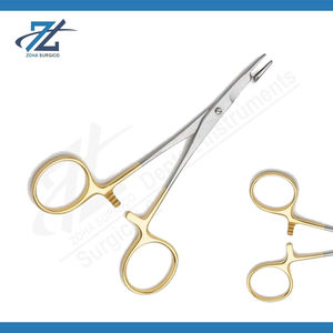 Porte-aiguilles de haute qualité, articulé, 140 mm de long, en acier inoxydable chirurgical, fabricant d'instruments au Pakistan - Product Image 2