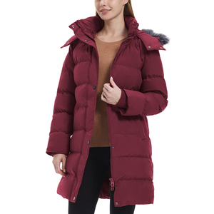 Parkas de invierno para mujer, abrigos largos informales para mujer, chaqueta de invierno con capucha de algodón, abrigo cálido, prendas de vestir, abrigos de piel sintética para mujer - Product Image 4