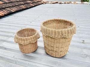 Wholesale Rattan <b>Basket</b> for Laundry <b>Storage</b> featuring Handcrafted <b>Woven</b> Design and Natural Home Decor Aesthetics. - Product Image 4