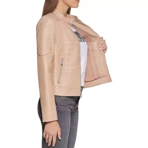 Automne hiver femmes veste en cuir meilleure qualité femmes veste en cuir séchage rapide femmes veste en cuir haute qualité Polyester tricoté - Product Image 4