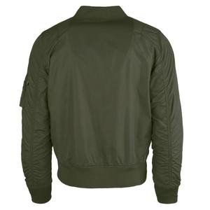 OEM personalizado de los hombres mangas de cuero bordado Logo Letterman chaqueta de bombardero con dos bolsillos con abertura lateral chaqueta acolchada con capucha niños - Product Image 2