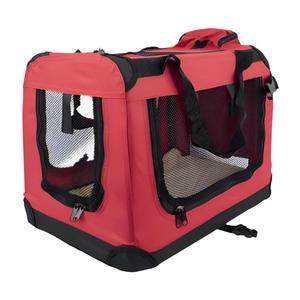 Balú mobiclinic กระเป๋าเดินทางสำหรับสัตว์เลี้ยงแบบพับได้, กระเป๋าเดินทางขนาดกลางมีหลายขนาดน้ำหนักแตกต่างกันระบายอากาศออกซ์ฟอร์ดสีแดงสำหรับสุนัข - Product Image 5
